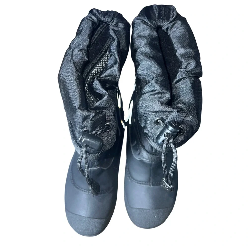 Baffin Cedar Junior SNTR-J027 Black Winter Snow Boots Youth Size 5 Polar Proven